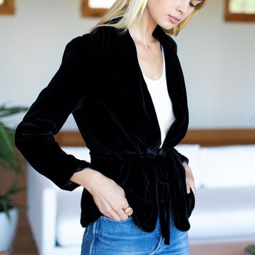 Emerson Fry Paris Jacket Black Velvet